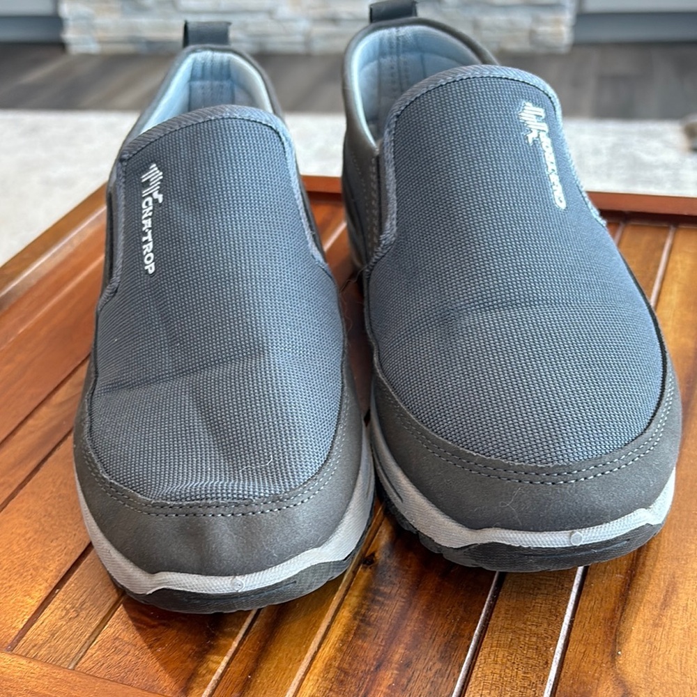 CNA Trop Orthopedic Gray Slip-On Loafers with Breathable Mesh